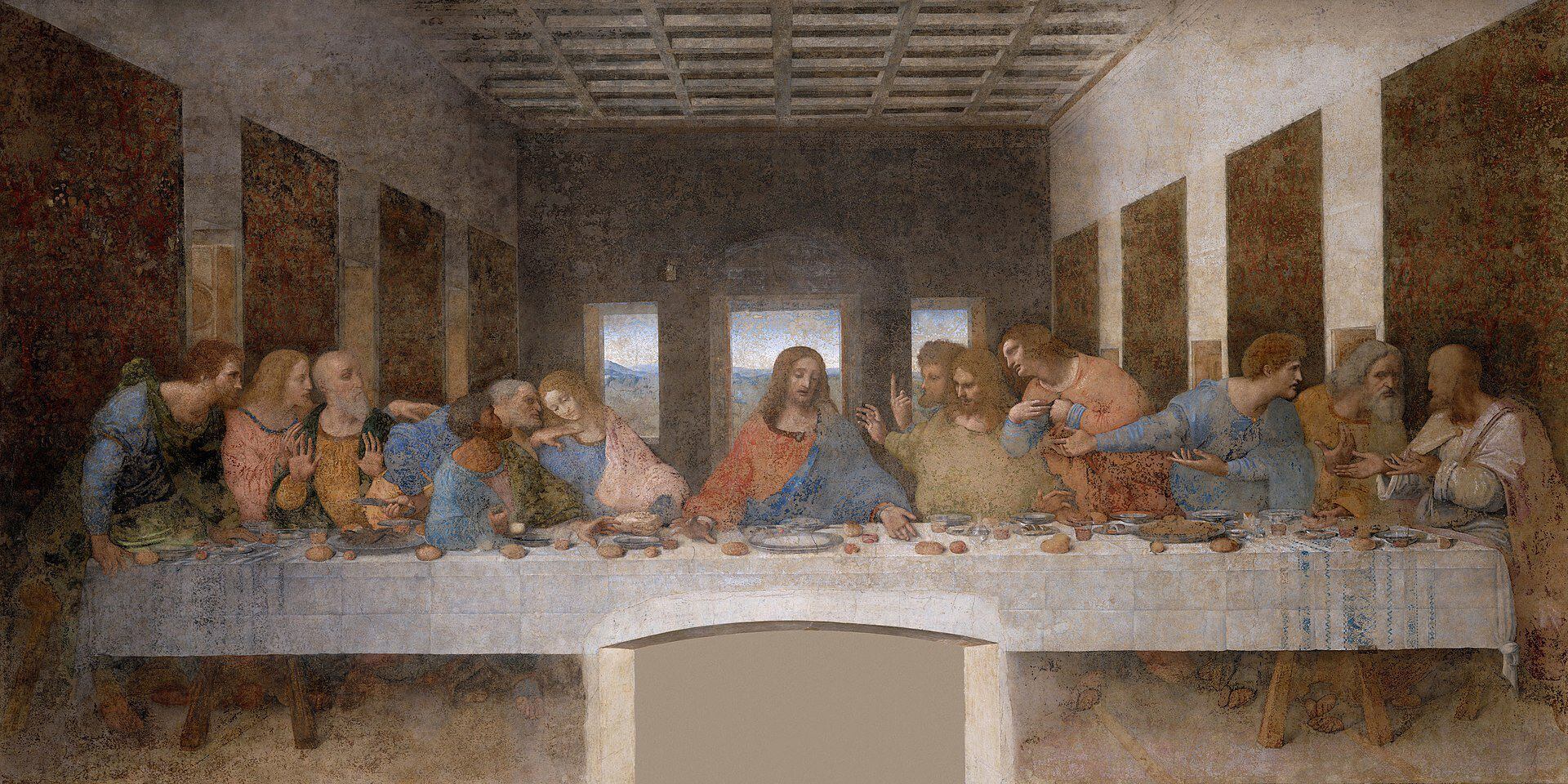 'La Última Cena', Leonardo Da Vinci fue un encargo al pintor para la iglesia dominica de Santa Maria delle Grazie, Milán. (Foto: Wikimedia Commons).