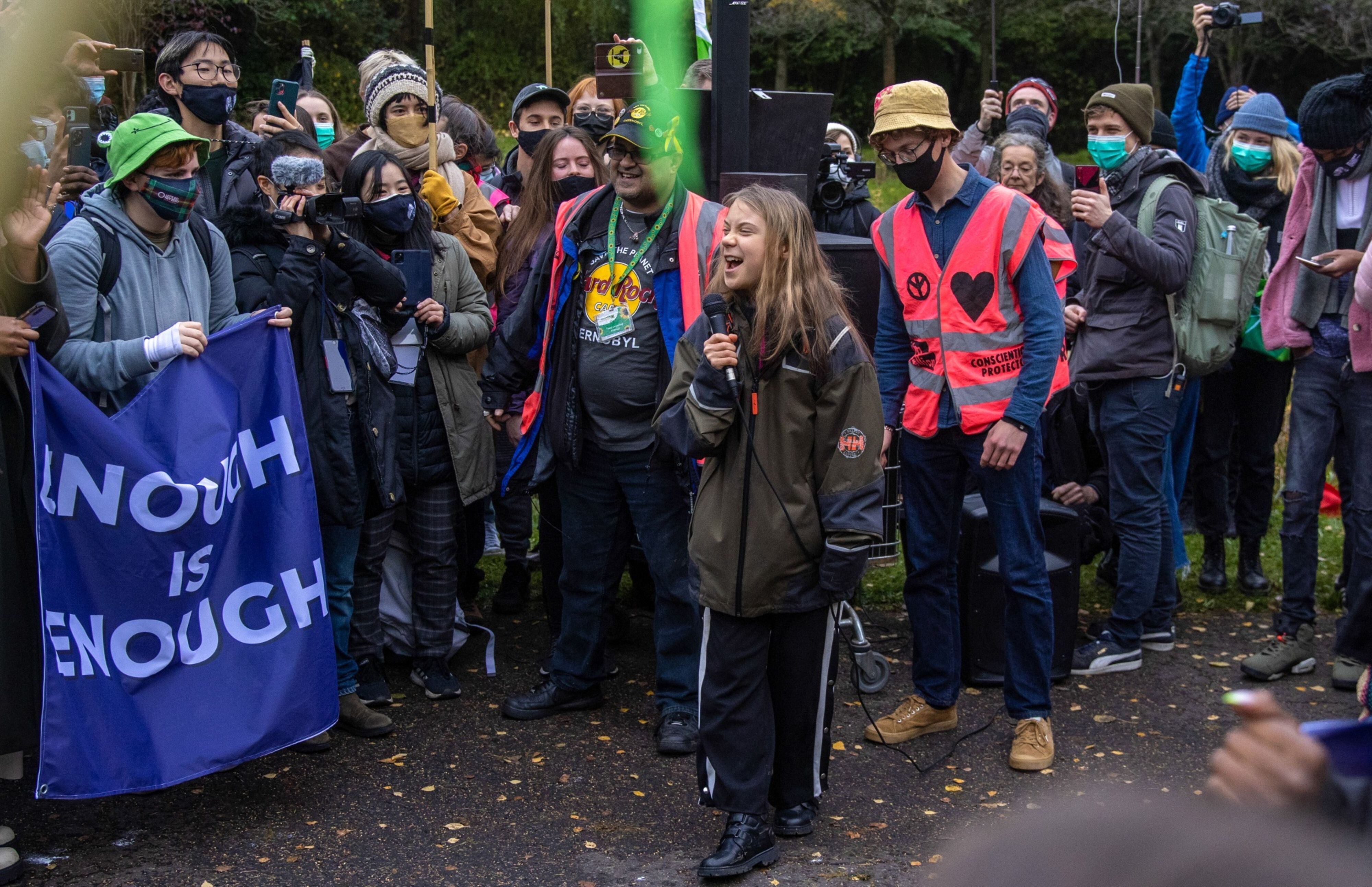 COP26: Greta Thunberg califica compensaciones de carbono como ‘lavado verde’