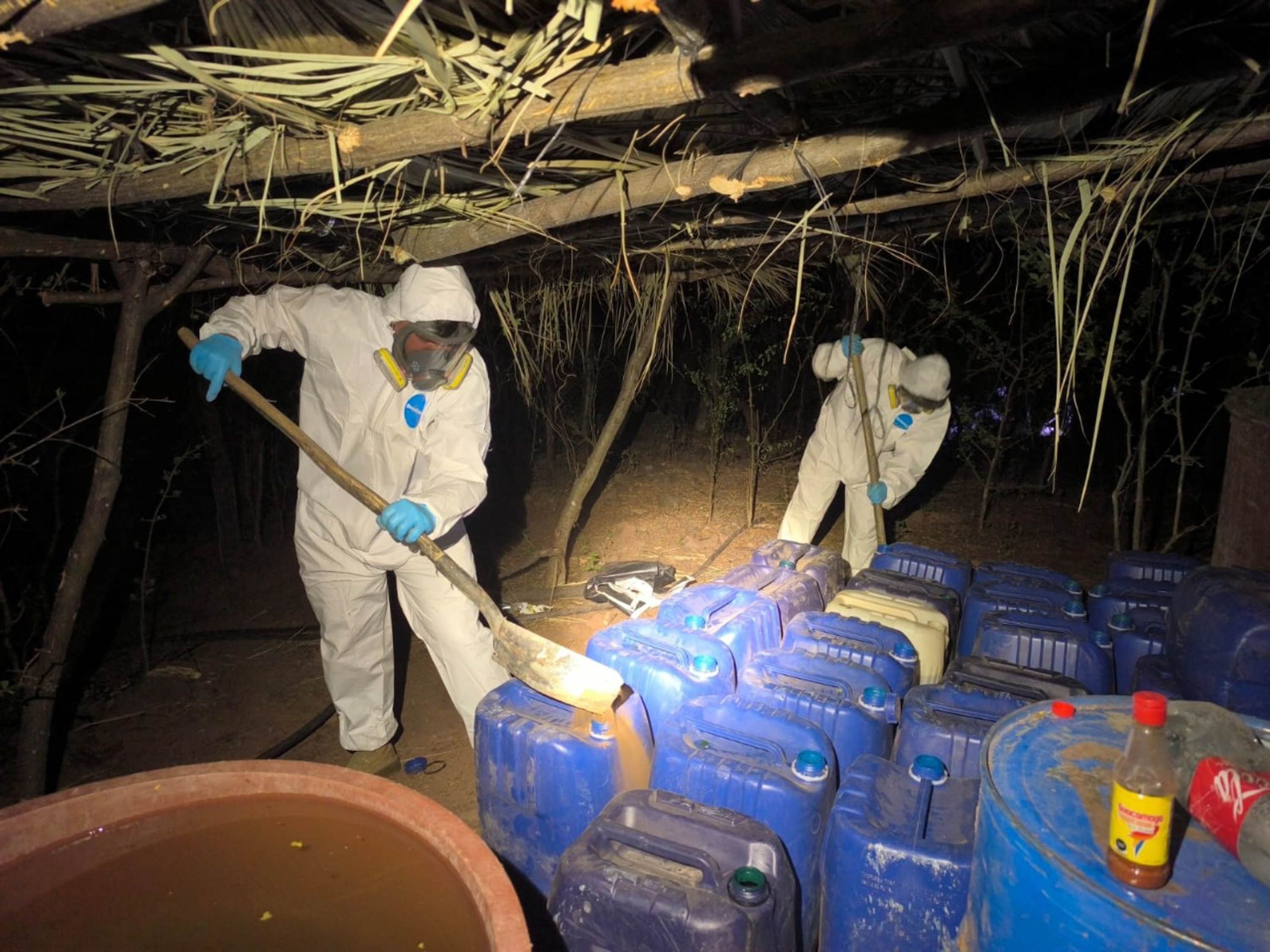 Los narcolaboratorios reportados en las mantas estarían bajo el control de la facción 'La Mayiza' del Cártel de Sinaloa. [Fotografía. Cuartoscuro]