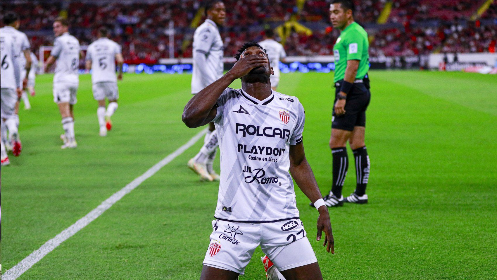 Didier Cambindo, del Necaxa, se mantiene como líder de la tabla de goleo en el Clausura 2025 de la Liga MX. (Foto: Mexsport)