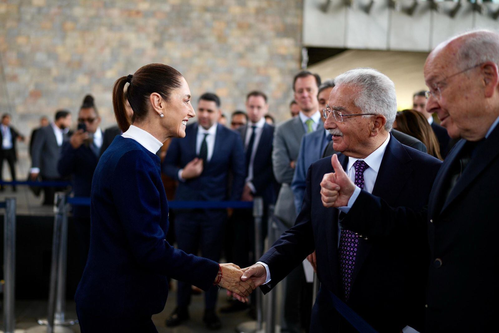 Claudia Sheinbaum presentó el Plan México en el Museo de Antropología e Historia.