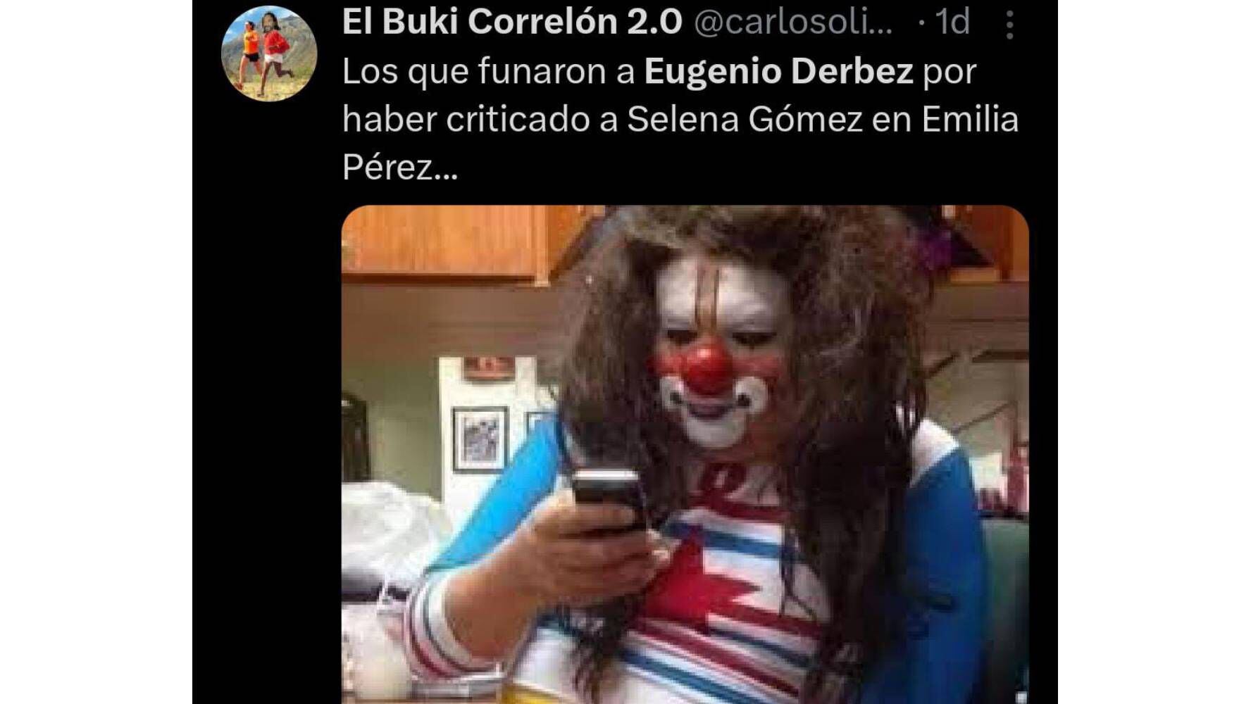 Memes de 'Emilia Pérez' y Eugenio Derbez. (Foto: Captura X)