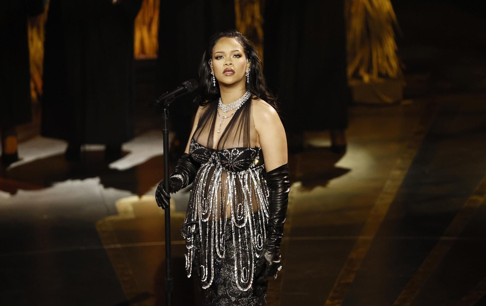 Rihanna cantó 'Lift me up', unas de las nominaciones de la película 'Wakanda para siempre' en los Premios Oscar 2023. (Foto: EFE)