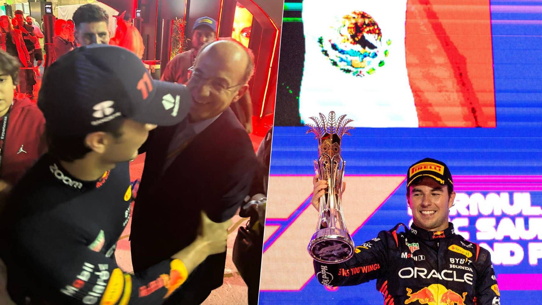 Felipe Calderón celebra victoria con ‘Checo’ Pérez en GP de Arabia Saudita: ‘Emoción indescriptible’