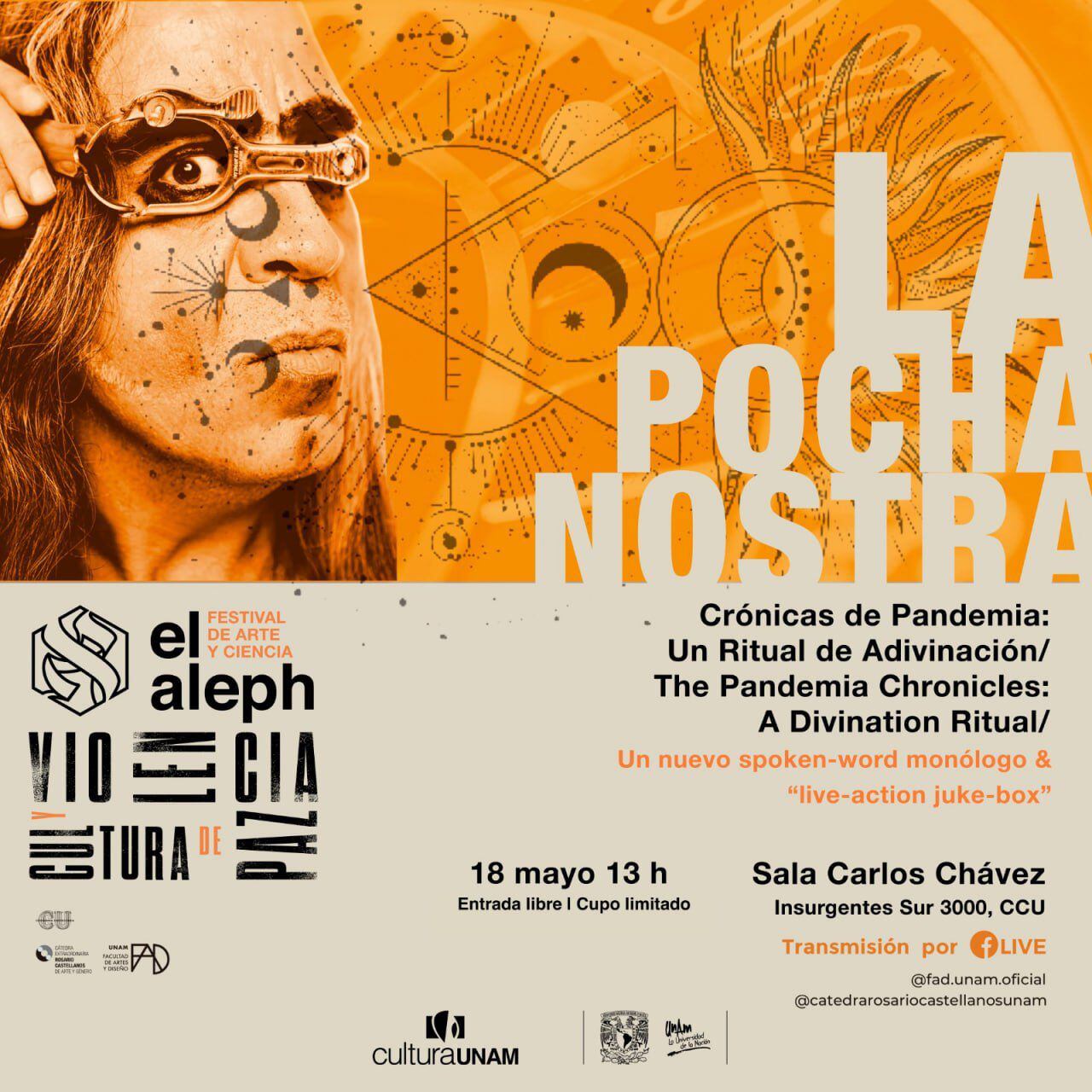 La Pocha Nostra se presenta en El Aleph, festival de la UNAM.