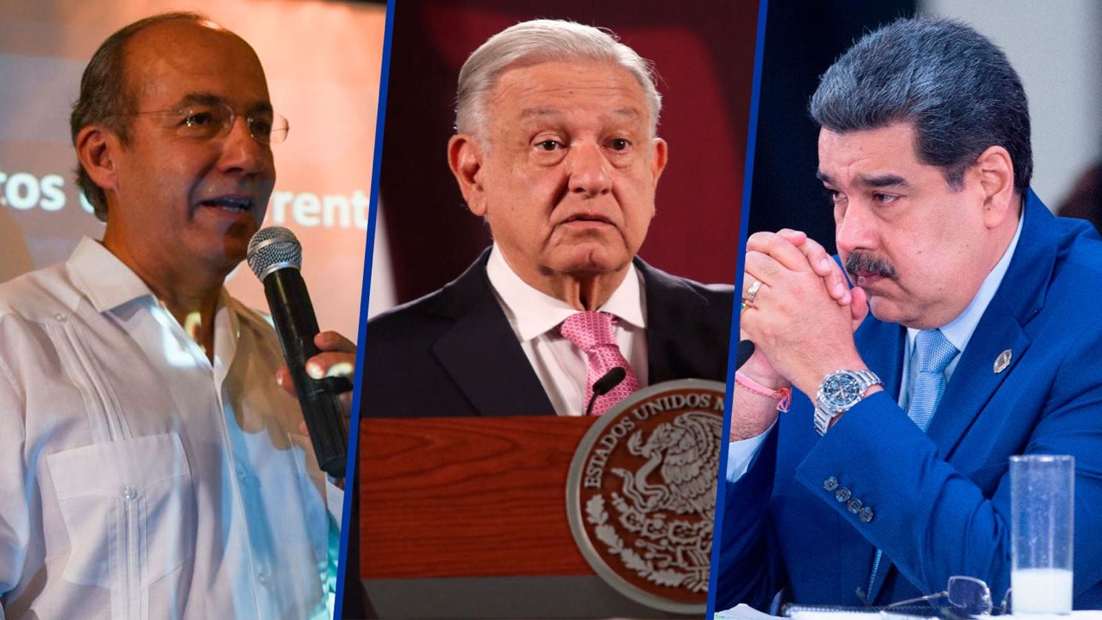 ‘Qué vergüenza’: Felipe Calderón asegura que AMLO es cómplice de Maduro tras resultados de elecciones